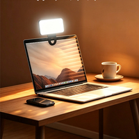 Lampu LED Mini Portabel RGB untuk Selfie, Video Conference, dan Penerangan Ponsel/Tablet PC Laptop