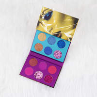Marque privée personnalisée 24 couleurs Palette de fard à paupières haute Pigment poudre imperméable ombre à paupières maquillage finition miroitante peau foncée claire