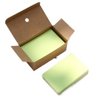 Bloc-notes de papeterie vintage pour étudiants, 100 pièces, feuilles mobiles en papier kraft avec caractéristiques magnétiques auto-adhésives, bloc-notes vierge