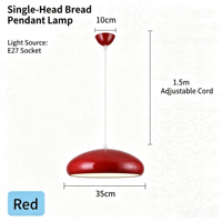 Luminaire suspendu moderne italien Boyid, style nordique en fer, E27, minimaliste, orange, blanc chaud 4000k, pour restaurant, bar, café, bureau