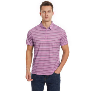 เสื้อโปโลคอปกแบบยุโรปและอเมริกาสำหรับฤดูร้อนเสื้อโปโลผู้ชายแขนสั้นธุรกิจลำลองพิมพ์ลายผ้าไหมน้ำแข็งแฟชั่นโจ๊กเกอร์ - Product Image 5