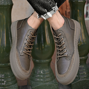 Zapatos Deportivos para Hombre, Transpirables, Nuevos, Casuales, de Cuero, Hechos a Mano - Product Image 5