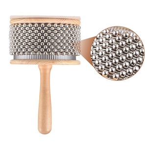 Instrumento Musical <span class=keywords><strong>de</strong></span> percusión <span class=keywords><strong>de</strong></span> madera Cabasa, cadena con cuentas <span class=keywords><strong>de</strong></span> Metal y cilindro, agitador <span class=keywords><strong>de</strong></span> mano <span class=keywords><strong>Pop</strong></span> para <span class=keywords><strong>banda</strong></span> <span class=keywords><strong>de</strong></span> aula, tamaño mediano - Product Image 3