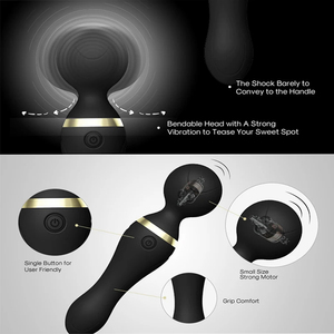 Silicona Suave al Tacto Real 360 ° Vibrador con Cabezal Flexible y 9 Modos <span class=keywords><strong>de</strong></span> Vibración, Juguetes Sexuales para Adultos - Product Image 5