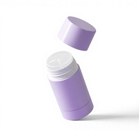 Choebe 50ml 50g Tube de luxe en plastique PP avec bouchon à vis pour déodorant solide, crème solaire et anti-transpirant