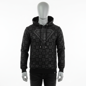 Sudadera con Capucha Bordada en la Parte Delantera, con Pedrería, de Felpa, Material de Poliéster/Algodón, Precio de Fábrica al por Mayor, Marca Personalizada - Product Image 1