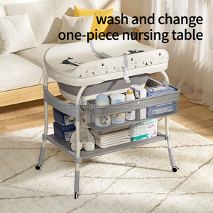 <span class=keywords><strong>Table</strong></span> à <span class=keywords><strong>langer</strong></span> nouveau-né de haute qualité, nouveau style, ensemble <span class=keywords><strong>baignoire</strong></span> spa bébé <span class=keywords><strong>pliable</strong></span>, siège en plastique maillé <span class=keywords><strong>pliable</strong></span>, alimentation manuelle par tétine - Product Image 2