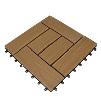 Installation facile carreaux composites de terrasse de jardin de patio à emboîtement étanche carreaux de clic de jardin bricolage