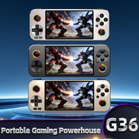 Console de jeu portable G36, écran de 4,5 pouces, console de jeu portable en alliage d'aluminium, console de jeu vidéo rétro classique RGB