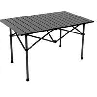 Table de camping portable Wind Tour, table pliante, aluminium, fer, légère, sac de transport, cuisine en plein air, randonnée, pique-niques, barbecue