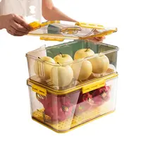 Lebensmittel lager behälter Kühlschrank Produce Saver Abnehmbare Abfluss schale für Veggie Berry Obst und Gemüse Eier ablage Kühlschrank