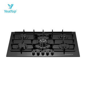 Table <span class=keywords><strong>de</strong></span> cuisson à gaz encastrable en verre trempé, cuisinière à gaz multi-brûleurs <span class=keywords><strong>pour</strong></span> cuisines domestiques, <span class=keywords><strong>achat</strong></span> unique <span class=keywords><strong>pour</strong></span> les appareils <span class=keywords><strong>de</strong></span> cuisine - Product Image 2