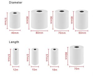 Rollos de Papel Térmico 80 x 80 mm para Impresora de Caja Registradora, Papel para Recibos de Cajero Automático - Product Image 4