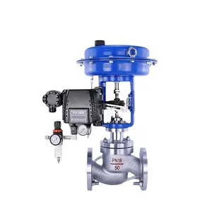 COVNA Pneumatic Diaphragm Regulating Valve DN50 Stainless Steel Pneumatic Control Valve with Positioner