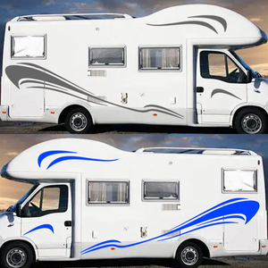 Kit de 6 <span class=keywords><strong>pegatinas</strong></span> gráficas de vinilo autoadhesivas universales <span class=keywords><strong>para</strong></span> decoración exterior de autocaravanas, <span class=keywords><strong>caravanas</strong></span> y remolques - Product Image 3