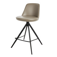 Tabouret de bar moderne et simple en bambou, chaise haute de comptoir, style européen de luxe léger, dossier pivotant HD-7222D