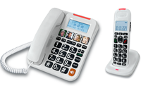 Système téléphonique sans fil DECT 6.0 avec 1 ou 5 combinés, identification de l'appelant et numérotation rapide à une touche, pour la maison/le bureau