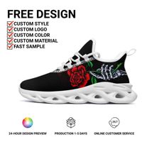 Sneakers à impression graphique personnalisée OEM/ODM, style gothique, chaussures de course Blade pour hommes et femmes FN003-26025002-10