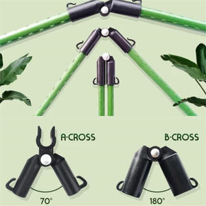 Accesorios para Postes de Toldo Tipo B, Soporte para Enredaderas de Fácil Instalación, Conector de Estante, Abrazadera para Varillas - Product Image 3