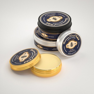 Nature <b>Custom</b> Aluminum Cream Jar Metal Cans with Face Cream and Tin Label Beeswax Packaging Cans - Product Image 1