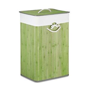 Panier à linge en bambou 783L avec couvercle, sac amovible et lavable en machine - Product Image 2