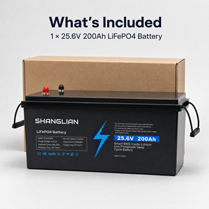 5120Wh 25.6V 200Ah LiFePO4-batterij met slimme BMS, hoogwaardige lithiumbatterij voor camper, boot & zonne-energiesystemen. - Product Image 4