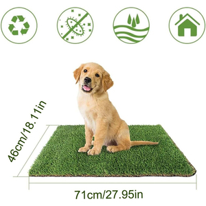 Tapis en gazon artificiel pour animaux de compagnie, pour intérieur, extérieur, salle de sport, toilettes pour animaux, entraînement, pelouse, trous de drainage, tapis en gazon artificiel pour jardin - Product Image 3