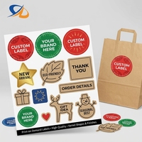 Autocollants personnalisés, logo personnalisé, impression vinyle, autocollant promotionnel de marque pour sac, autocollants vintage de Noël, étiquettes UV