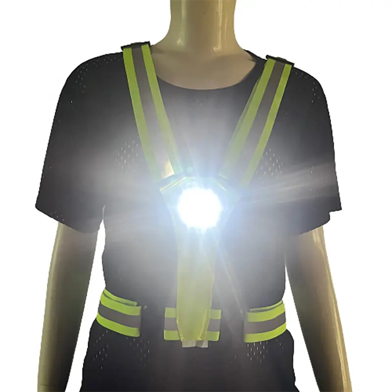 New Outdoor Engineering Work Lighting Safety Reflective Warning Vest Type C Charging LED Luminous Clothing