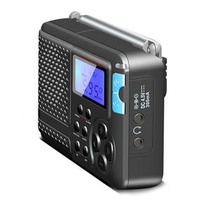 Radio AM FM SW TV DSP multi-bandes complète avec écran LCD bleu, réveil et antenne télescopique pour usage domestique des personnes âgées - Product Image 3