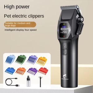 आसान सुरक्षित ट्रिमिंग के लिए एब्स सामग्री और प्रभार्य डिजाइन के साथ पेशेवर कॉर्डलेस कुत्ते बालों की क्लिपर सेट करें - Product Image 2