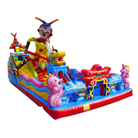 Château aquatique gonflable de bonne qualité, structure gonflable et glissière de piscine