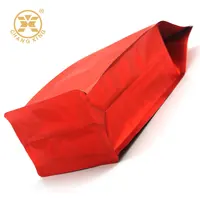 चीन कारखाने लाल रंग सादा Gravure मुद्रण 1kg 2kg ओर कली फ्लैट नीचे पालतू भोजन के लिए थैली बैग कॉफी चावल पाउडर