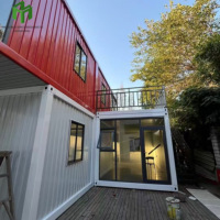 Usine chinoise personnalisée avec terrasse, prix abordable, mobile, 5 unités, 20 pieds, maison conteneur moderne détachable