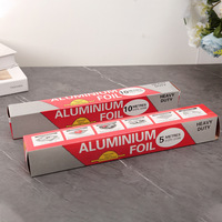 Papier aluminium jetable de qualité alimentaire, robuste et épaissi, pour four et friteuse à air ; idéal pour griller et cuire au four