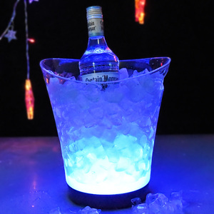 Sản Phẩm Mới 2019 Hộp Đêm Câu Lạc Bộ Tiệc Nhựa Acrylic Trong Suốt Bia Rượu Sâm Banh Led <span class=keywords><strong>Ice</strong></span> <span class=keywords><strong>Bucket</strong></span> - Product Image 2
