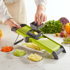 Nouveautés Accessoires de cuisine Trancheuse à légumes manuelle réglable en acier inoxydable Durable Lavage à la main uniquement - Product Image 1