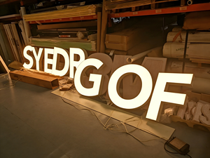 Letreros de Tienda 3D de Acrílico LED con Tema de Alfabeto y Logotipo Personalizado, Fácil Instalación para Oficina y Uso en Interiores/Exteriores - Product Image 2