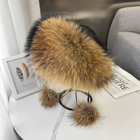 Chapeau en fourrure de renard véritable de luxe, pour voyages en plein air, chaud, véritable fourrure, chapeau bomber, mode hiver, unisexe, chapeau en fourrure Ushanka
