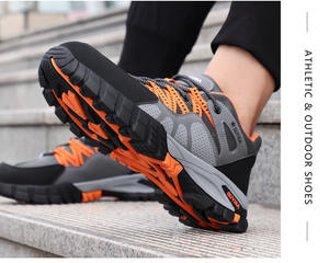 Chaussures de travail pour hommes, chaussures de protection pour chantier, chaussures de protection anti-perforation, embout en acier indestructible - Product Image 4