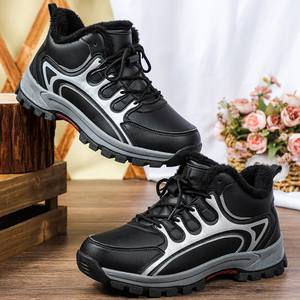 Nuove <span class=keywords><strong>Scarpe</strong></span> Sportive Casual <span class=keywords><strong>da</strong></span> Esterno Invernali Calde con Rialzo Interno, Resistenti all'Usura, Traspiranti, con Lacci per Camminata - Product Image 3