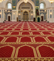 Karpet Masjid Harga Terjangkau Premium Nylon Wall to Wall Karpet Gereja Tahan Lama Karpet Islami Muslim Karpet Ruang Sholat Karpet Sholat Rumah