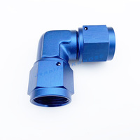 Dash 10 Lurus 45 90 Deraja-10an Swivel Female Ke AN-10 Female Flare Union Adapter Fitting Adaptor Ujung Bahan Bakar Minyak