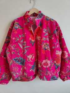 Chaqueta Bomber Clásica de Terciopelo Reversible con Estampado de Jungla Marrón, Ecológica, Transpirable, con Relleno 100% Algodón - Product Image 2