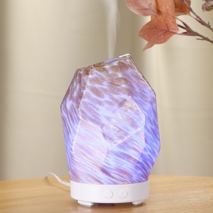 Diffusore di vetro dell'aroma dei diamanti 100ML, pietra <span class=keywords><strong>collina</strong></span> nebbia fresca purificatore umidificatore per il prezzo più basso - Product Image 2