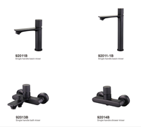 Luxe brossé salle de bain bain douche robinet douche mitigeur mural salle de bain robinet avec ensembles de douche