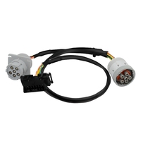 J1708 6-Pin OBD2 J1962 Splitter Y Cable Arnés de cableado de automóvil Tipo de lector de código