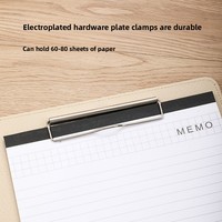 Porte-documents A4 en PU Boying WJJ-02 avec calculatrice, porte-cartes et bloc-notes, pour bureau, personnalisable en relief