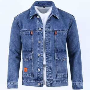 Men Loose <strong>Fitting</strong> Clothing Clothes <strong>Slim</strong> Fit Casual Workwear Denim Coat <strong>Jackets</strong> - Product Image 4