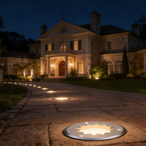 Lampes LED encastrées au sol, étanches, pour extérieur, allée, IP68, RGB, DC12V - Product Image 1